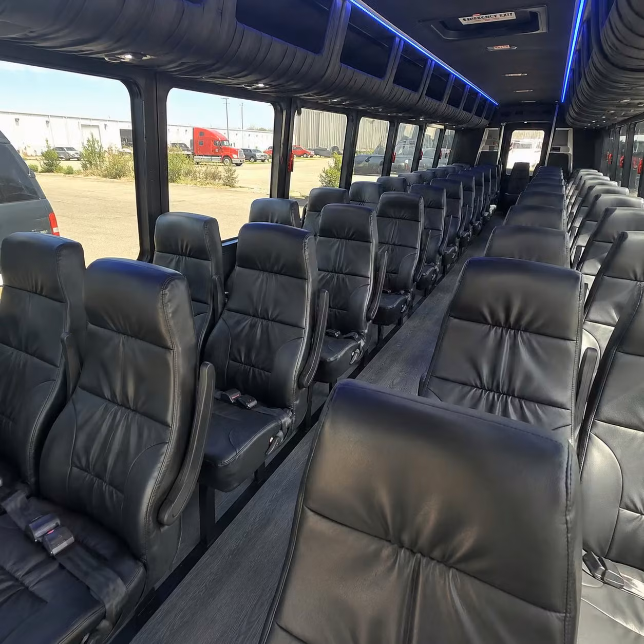 25 passenger minibus interior
