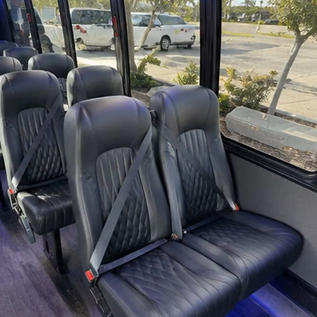 28 passenger minibus interior