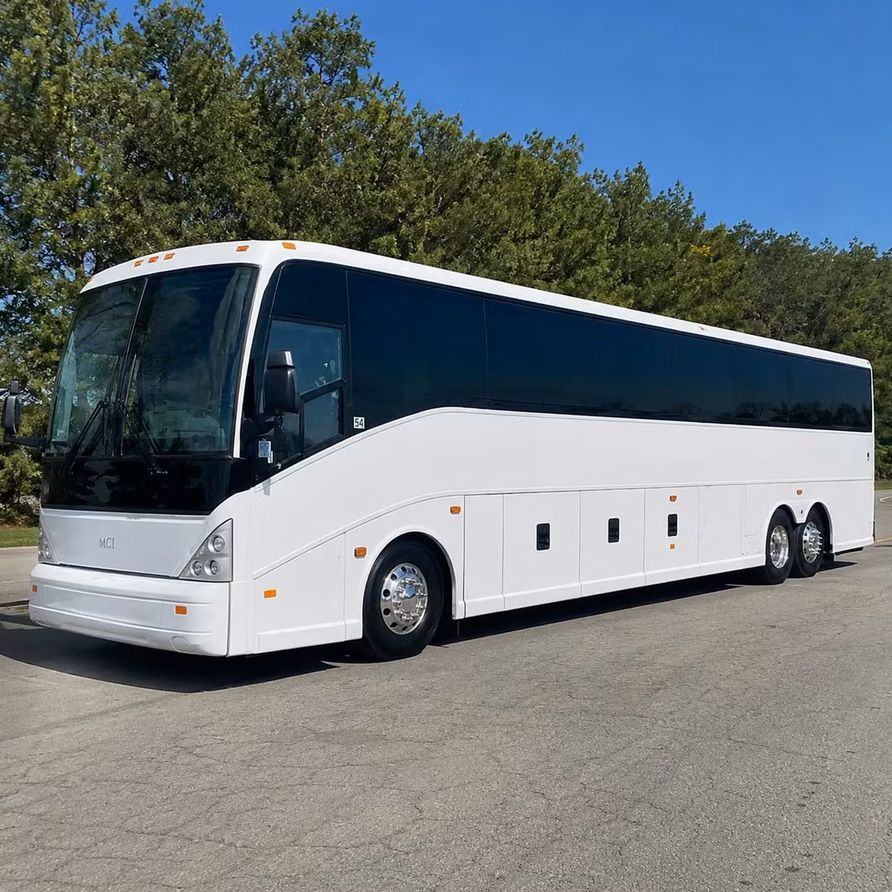 mobile 56 passenger charter bus rental