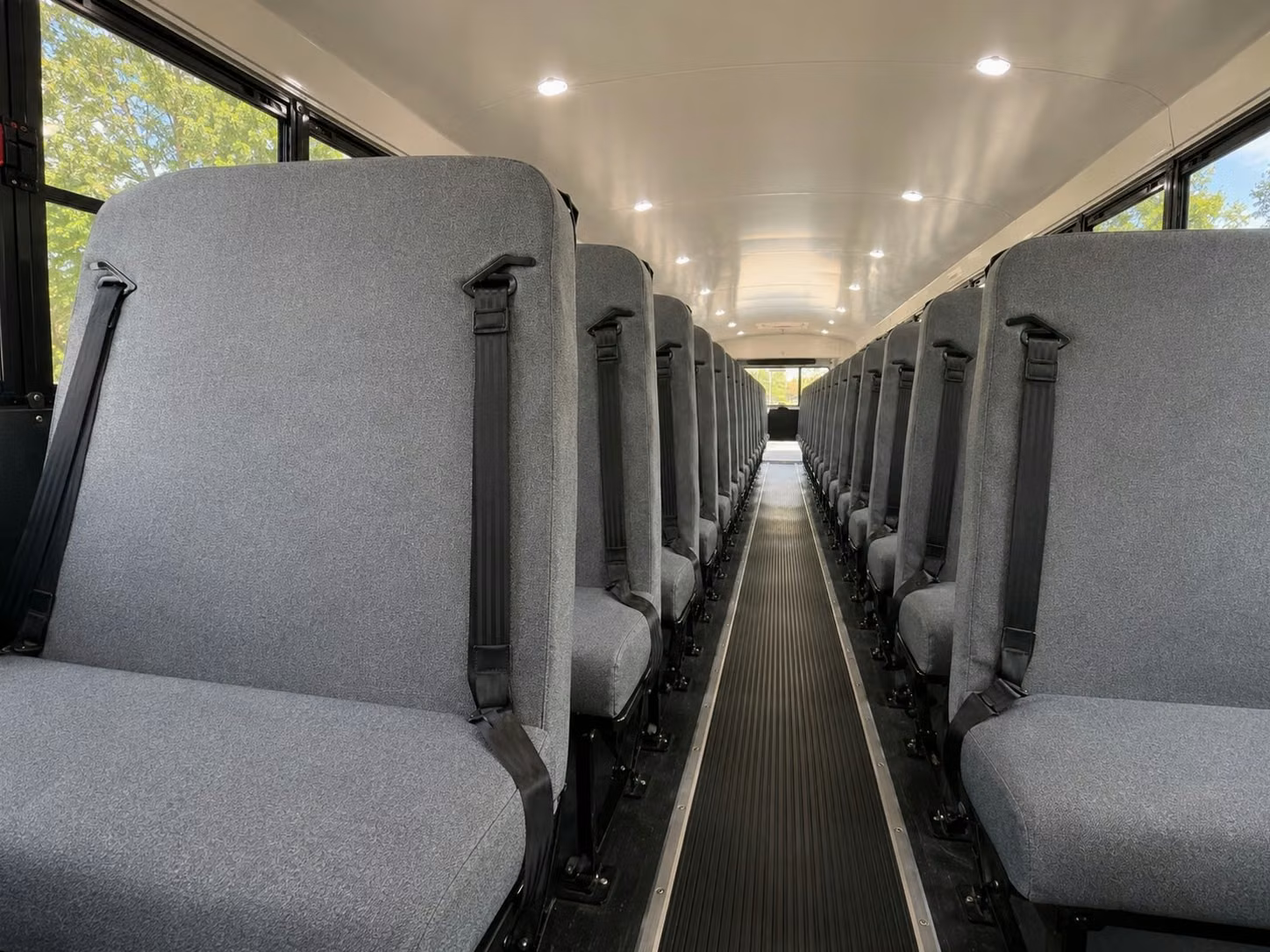 school bus inside