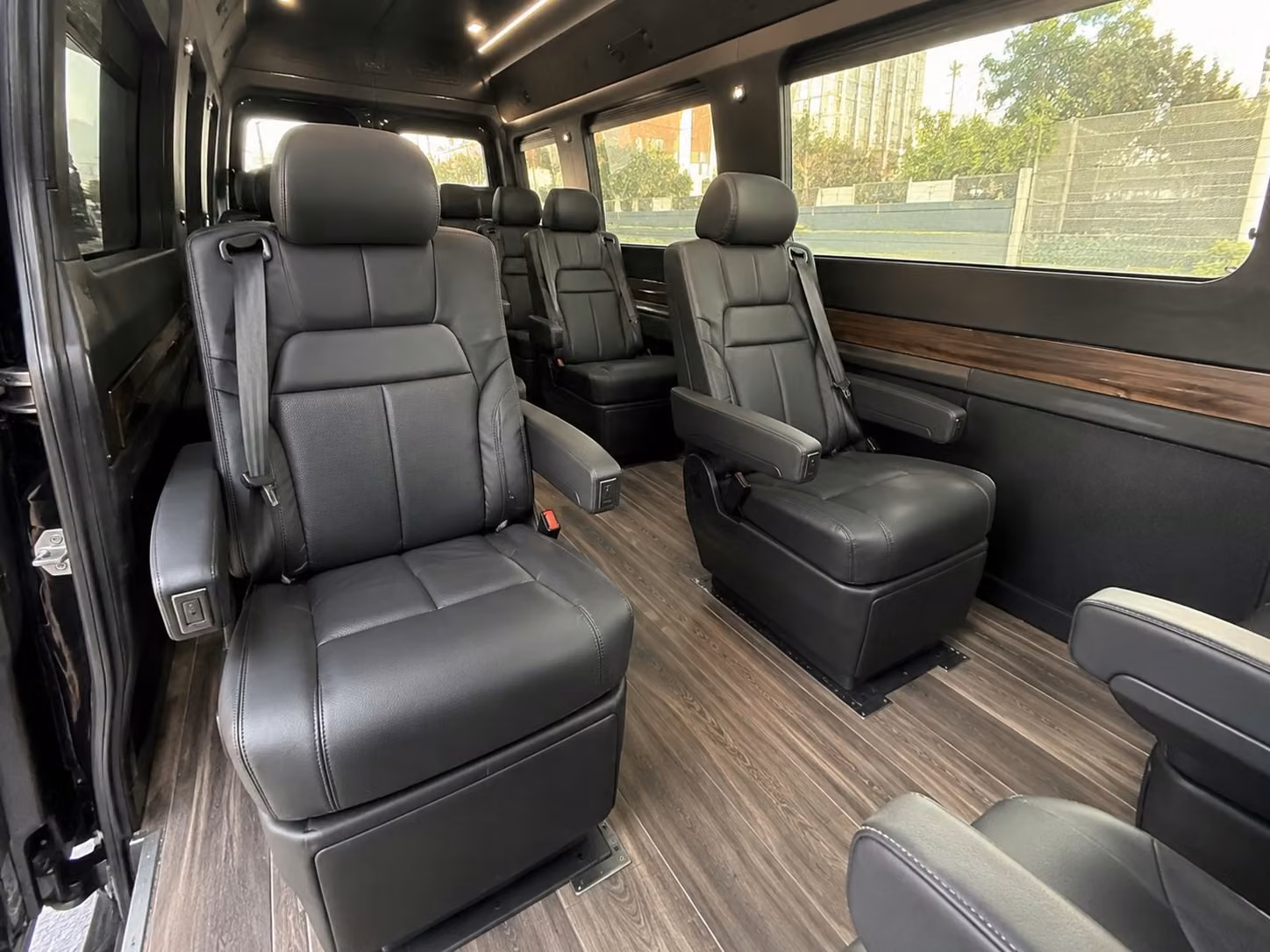 sprinter van with driver inside